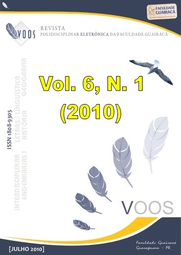 					View Vol. 6 No. 1 (2010): Revista Polisdisciplinar Voos
				