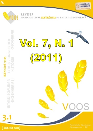 					Visualizar v. 7 n. 1 (2011): Revista Polisdisciplinar Voos
				