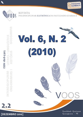 					Visualizar v. 6 n. 2 (2010): Revista Polidisciplinar Voos
				